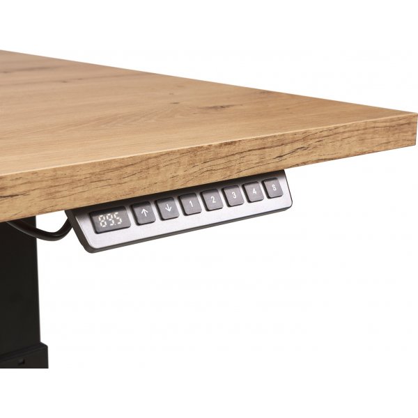 Bureau rglable Space droite 160 x 90 cm - Chne