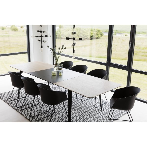 Connect matbord 200 cm - Vitpigmenterad ek