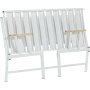 Lotus 2-sits utesoffa - Vit/brun + Flckborttagare fr mbler