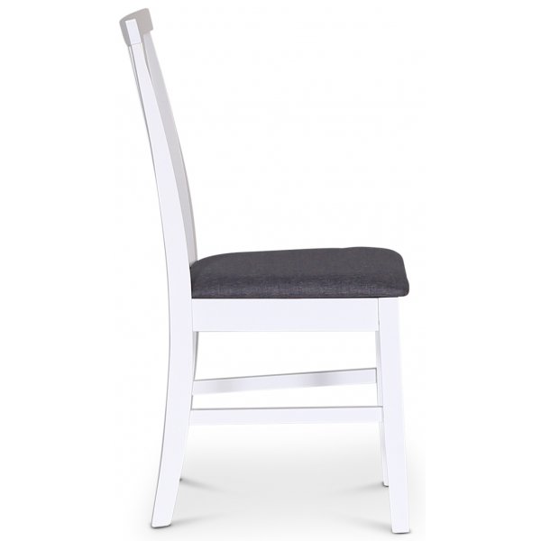 Sandhamn Alice matstol - Vit / Grå + Textilrengöring för möbler Sandhamn Alice matstol - Vit / Grå + Textilrengöring för möbler