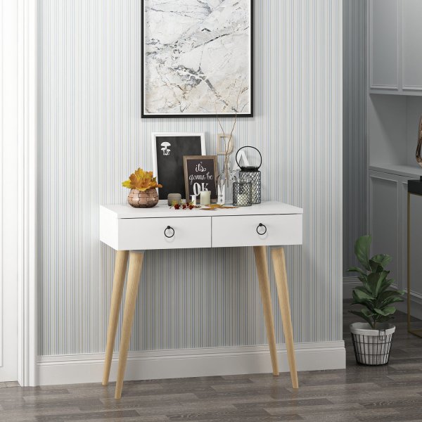 Arden avlastningsbord 72/100 x 35 cm - Vit Arden avlastningsbord 72/100 x 35 cm - Vit