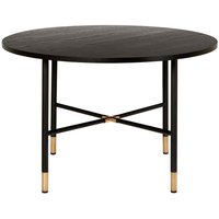 Impala runt matbord 120 cm - Svartbetsad ek / Guld Impala runt matbord 120 cm - Svartbetsad ek / Guld
