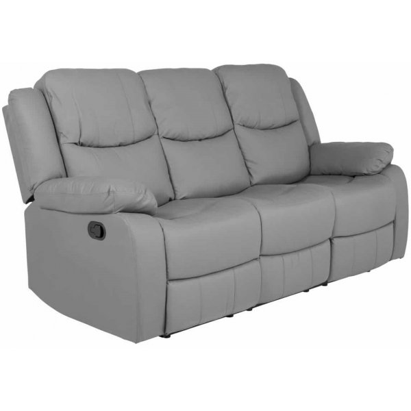 Mozart 3-sits Reclinersoffa - Gr� PU
