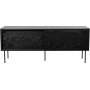 Volume mediabnk 132 cm - Svart