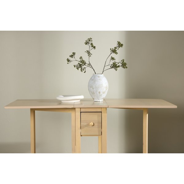 Edward matbord 110-150 x 80 cm - Whitewash