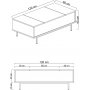 Force soffbord - Antracit/vit/svart
