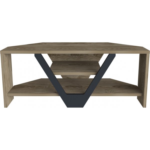 Banc multimédia Karin - Noyer/noir Banc multimédia Karin - Noyer/noir