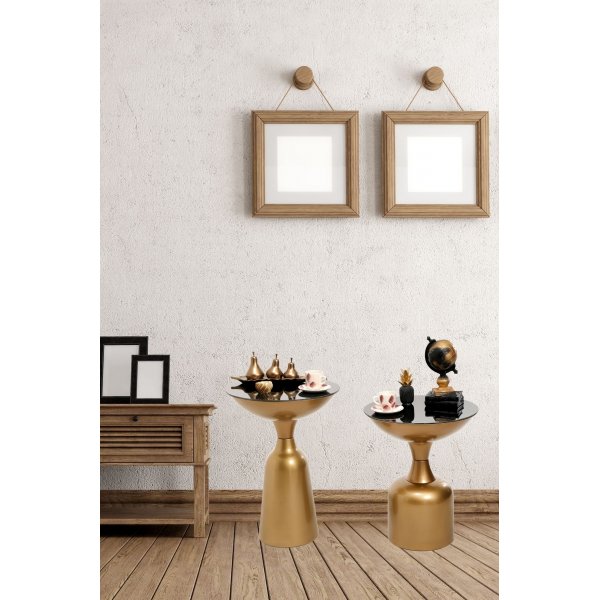 Chalice sidobord set 46/56 cm - Guld