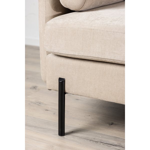 Antibes 2-sits soffa - Beige/Svart Antibes 2-sits soffa - Beige/Svart