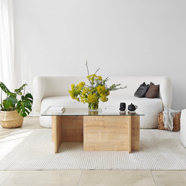 Table basse Giona 105 x 65 cm - Chêne saphir Table basse Giona 105 x 65 cm - Chêne saphir