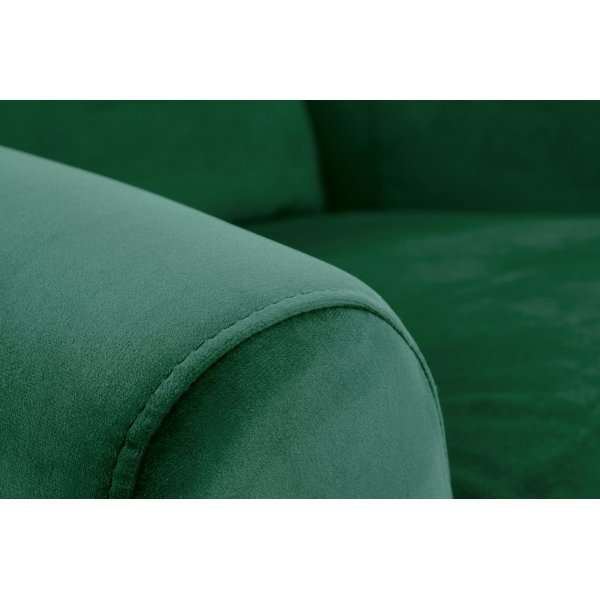 Fauteuil inclinable en velours vert
