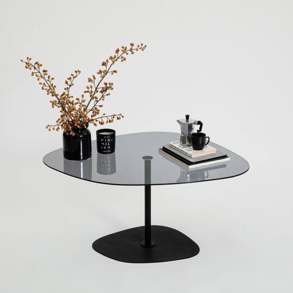 Table basse Soho 85 x 67 cm - Gris foncé/noir Table basse Soho 85 x 67 cm - Gris foncé/noir