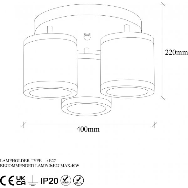 Plafonnier Way 11625 - Vintage