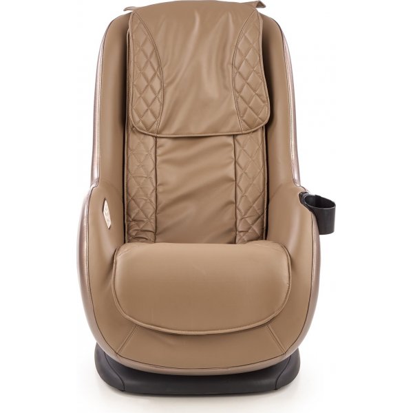 Mercura reclinerfåtölj med massage i beige ekoläder Mercura reclinerfåtölj med massage i beige ekoläder