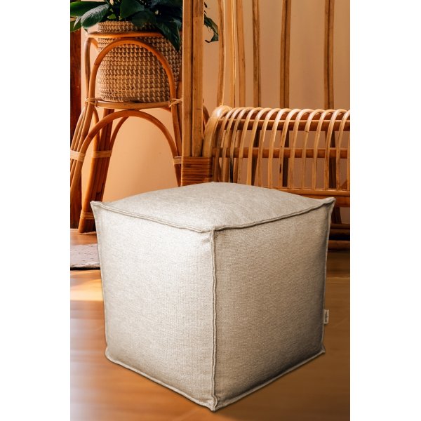 Pouf en alun - Beige Pouf en alun - Beige
