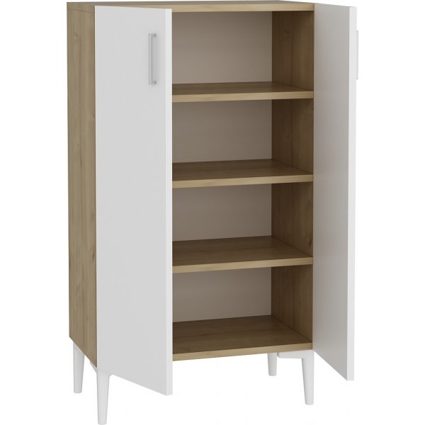 Chetri skoskåp - Safir ek/vit Chetri skoskåp - Safir ek/vit