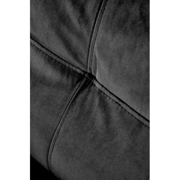 Fauteuil inclinable Gunvor en velours noir Fauteuil inclinable Gunvor en velours noir