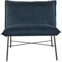 Trendline loungefåtölj - Blå sammet Trendline loungefåtölj - Blå sammet