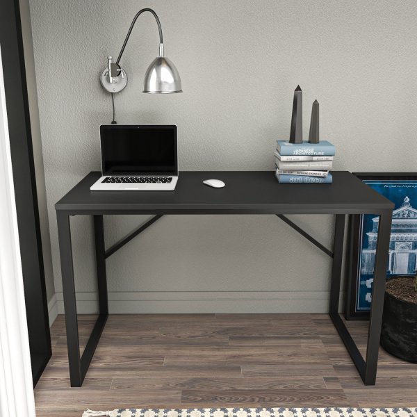 Bureau Layton 120 x 60 cm - Noir/anthracite Bureau Layton 120 x 60 cm - Noir/anthracite