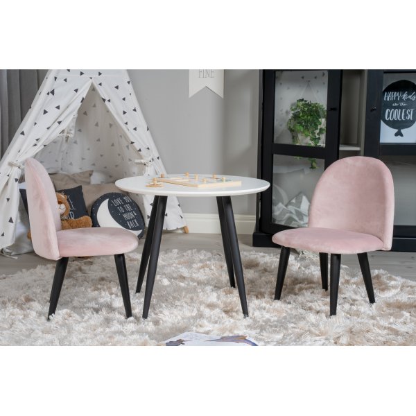 Alice matstol XXS - Rosa sammet Alice matstol XXS - Rosa sammet