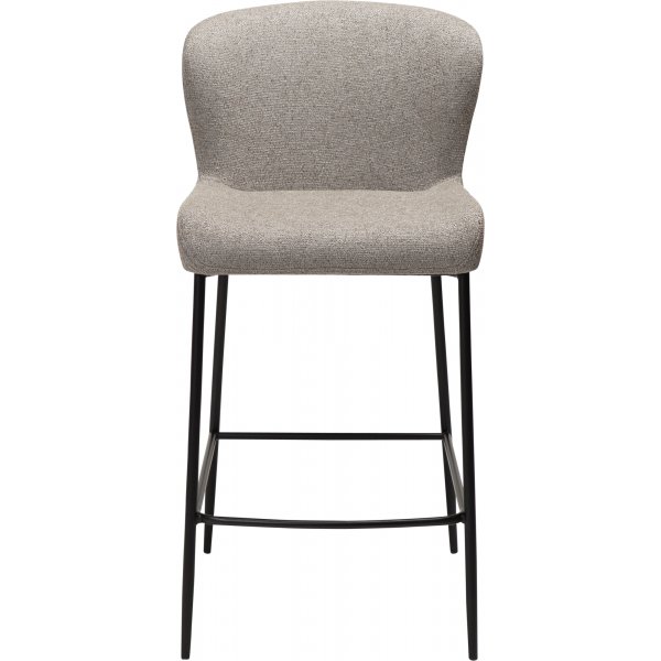 Chaise de comptoir Glam - Boucle terre galet/noir Chaise de comptoir Glam - Boucle terre galet/noir