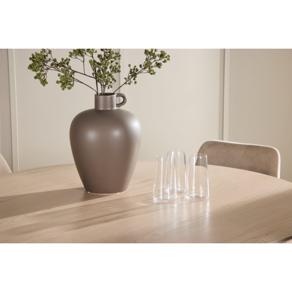 Matbord Flora med 4 st Night stolar - Beige/svart/whitewash + 4.00 x Stolsdyna Matbord Flora med 4 st Night stolar - Beige/svart/whitewash + 4.00 x Stolsdyna