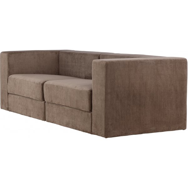 Lumi 3-sits soffa - Brun linne Lumi 3-sits soffa - Brun linne