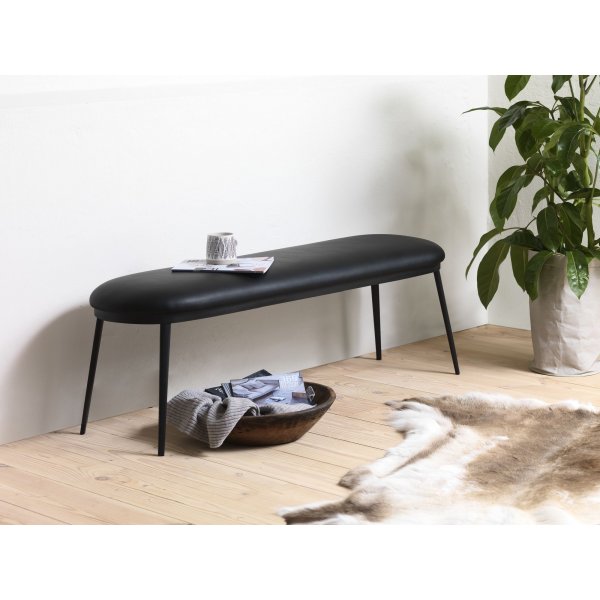 Banc Billy en PU noir Banc Billy en PU noir