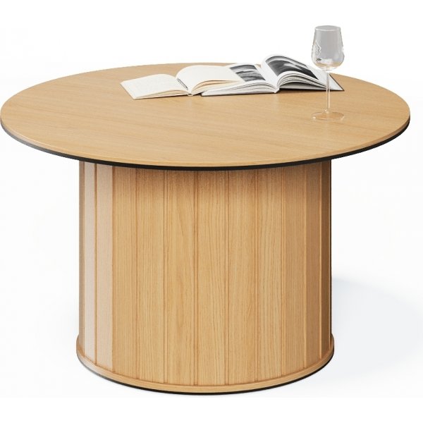 Table basse Rotto Ø80 cm - Chêne Vicence/noir Table basse Rotto Ø80 cm - Chêne Vicence/noir