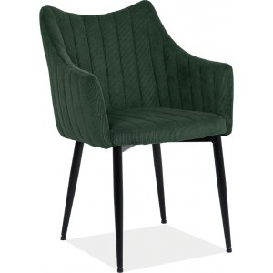 Chaise de salle  manger Monto - Velours ctel vert