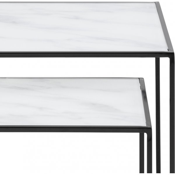 Table de pari Bolton 35x35 | 45x45cm - Blanc Table de pari Bolton 35x35 | 45x45cm - Blanc