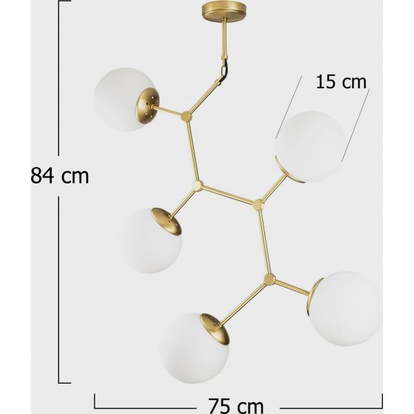 Damar taklampa 6312 - Gul/vit Damar taklampa 6312 - Gul/vit