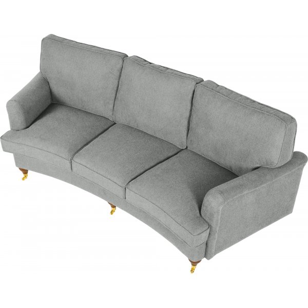 Howard 3-sits soffa grå 225 cm + Fläckborttagare för möbler Howard 3-sits soffa grå 225 cm + Fläckborttagare för möbler