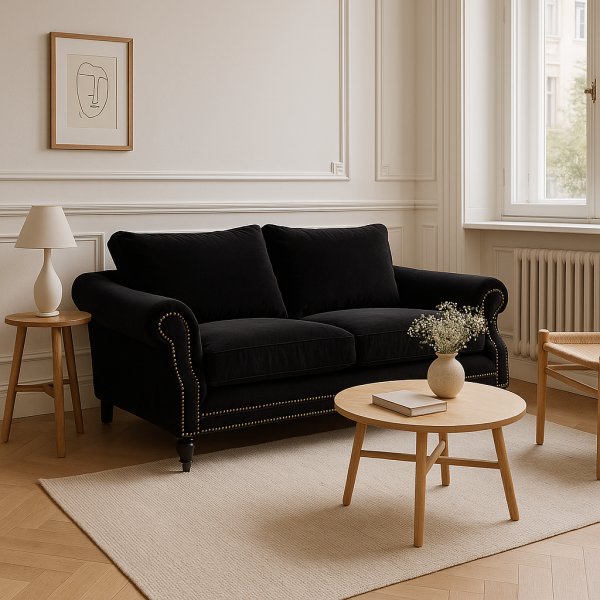 Soffa Memo 3-sits - Svart