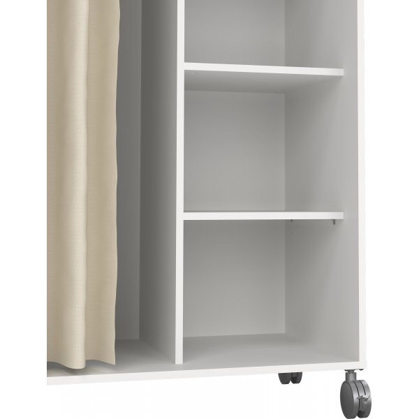Armoire Lola - Blanc/beige
