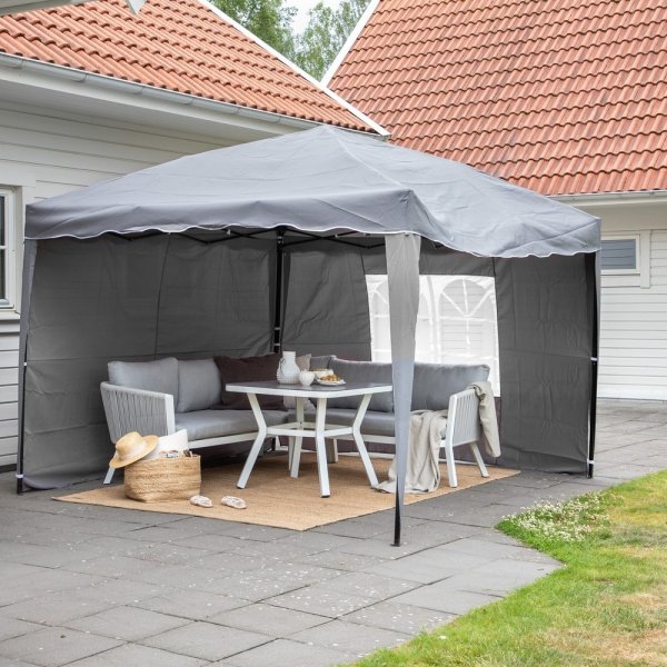 Easy Up pergola - Svart/Gr