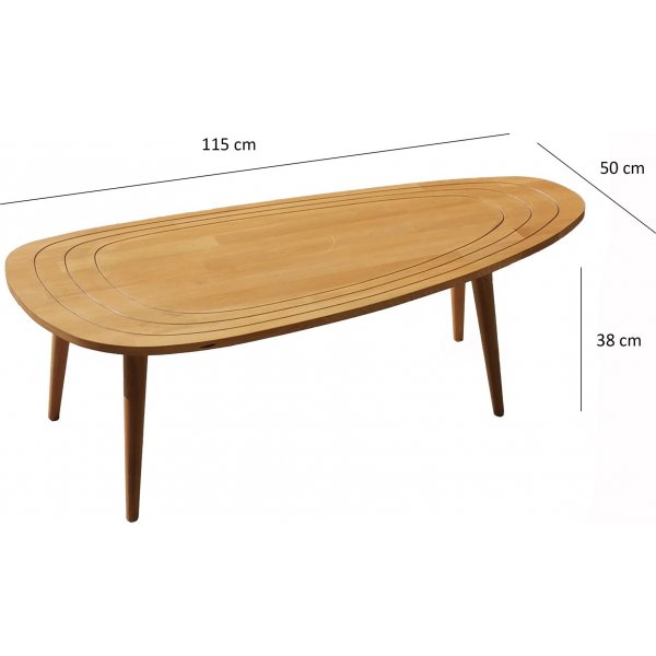 Table basse Sweet 115 x 50 cm - Teck Table basse Sweet 115 x 50 cm - Teck