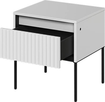 Trend nachtkastje - Wit/zwart