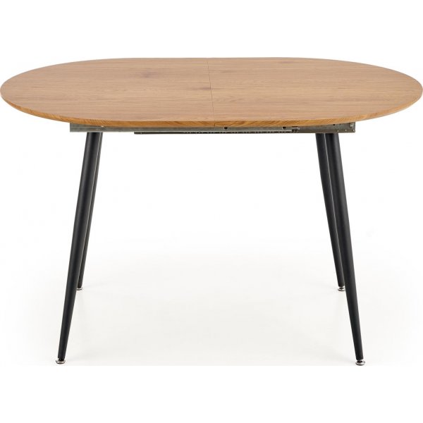 Table à manger Rocky 120-160 cm - Chêne/noir Table à manger Rocky 120-160 cm - Chêne/noir