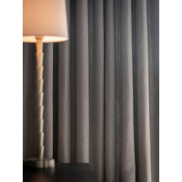 Rideau en pierre Lot de 2 2 x 130 x 280 cm - Gris