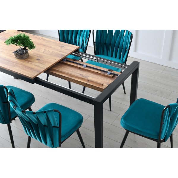 Silvia matbord 120-187 cm - Furu Silvia matbord 120-187 cm - Furu