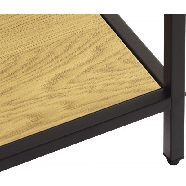 Medici bokhylla H88 cm - Ek/svart