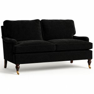 Howard Classic 3-sits soffa - Svart sammet Howard Classic 3-sits soffa - Svart sammet