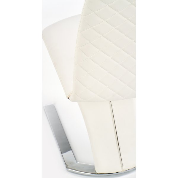 Tanya matstol - Vit (PU) / Krom Tanya matstol - Vit (PU) / Krom