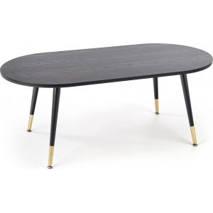 Table basse Noel 120x 60 cm - Noir/or