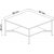 Erki soffbord 80 x 80 cm - Antracit/svart