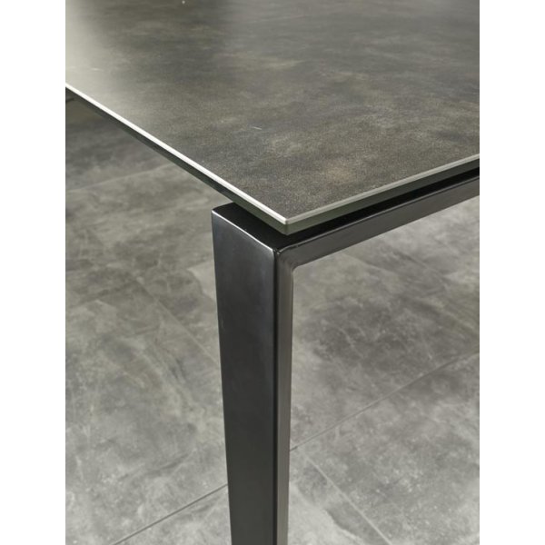 Table  manger extensible Horizon 120-180 cm - Noir/Gris (cramique)