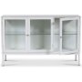 Revel sknk bredd 125 cm - Vit / Klarglas