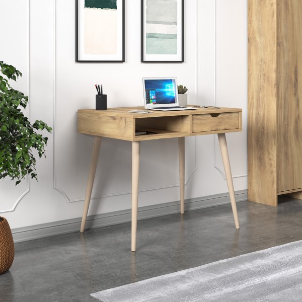 Oferta skrivbord 90 x 60 cm - Ek/tr