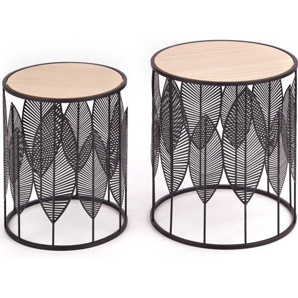 Monastir salontafel - Zwart & Hout Monastir salontafel - Zwart & Hout